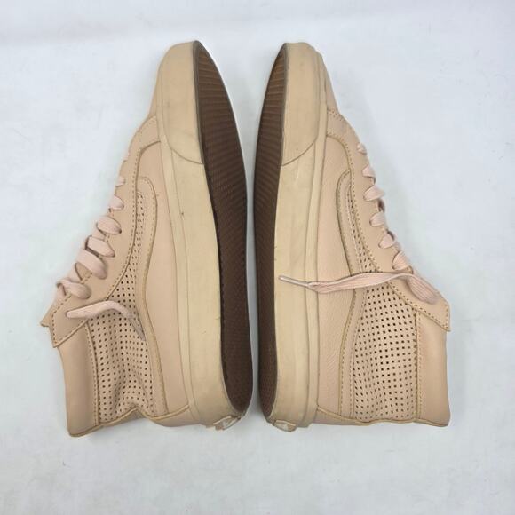 Vans Womens Sk8-Hi Beige Perforated High-Top Sneakers Size 9.5 - Picture 6 of 8
